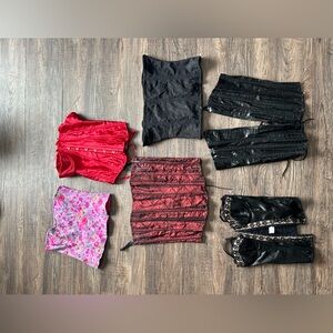Frederick’s of Hollywood 6 Assorted Corset  Collection LOT Victoria’s Secret